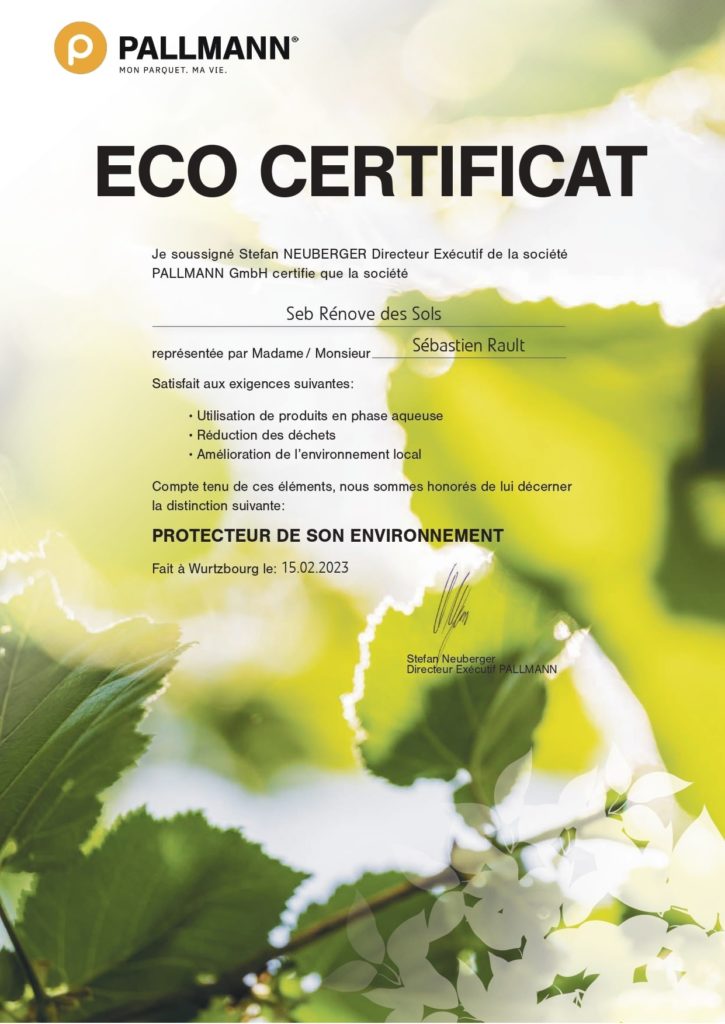 eco certificat